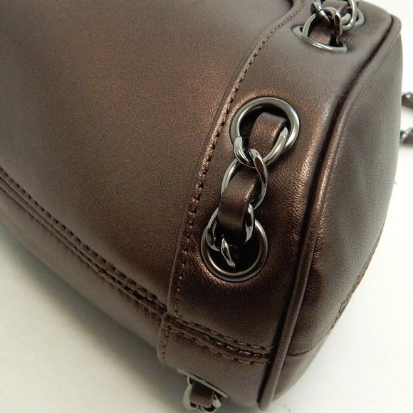 SALE! CHANEL BRONZE METALLIC CHAIN SHOULDER BAG!!! - Picture 8 of 11